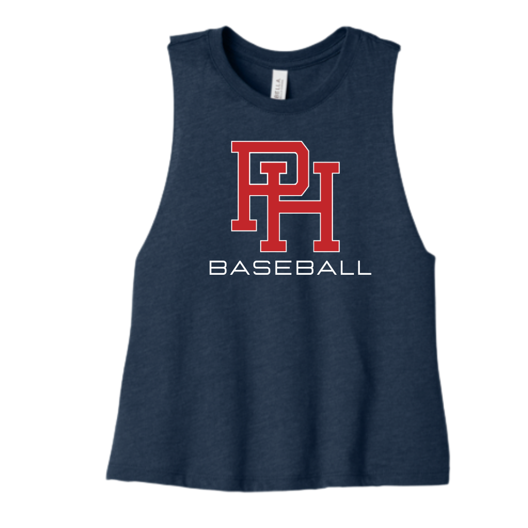 Women's Cropped PH Baseball Tank Top