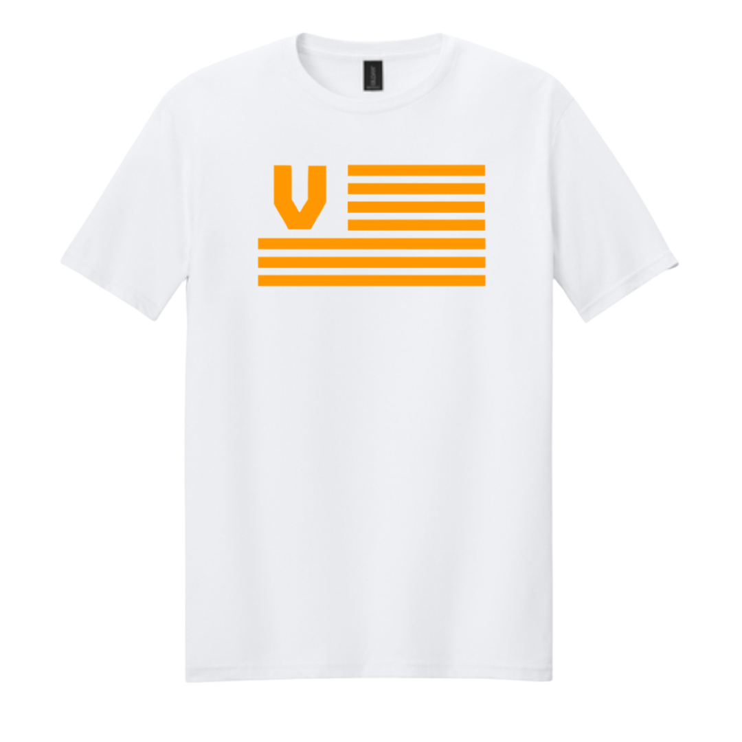 Virginia Vols Flag T-shirt Unisex Adult & Youth