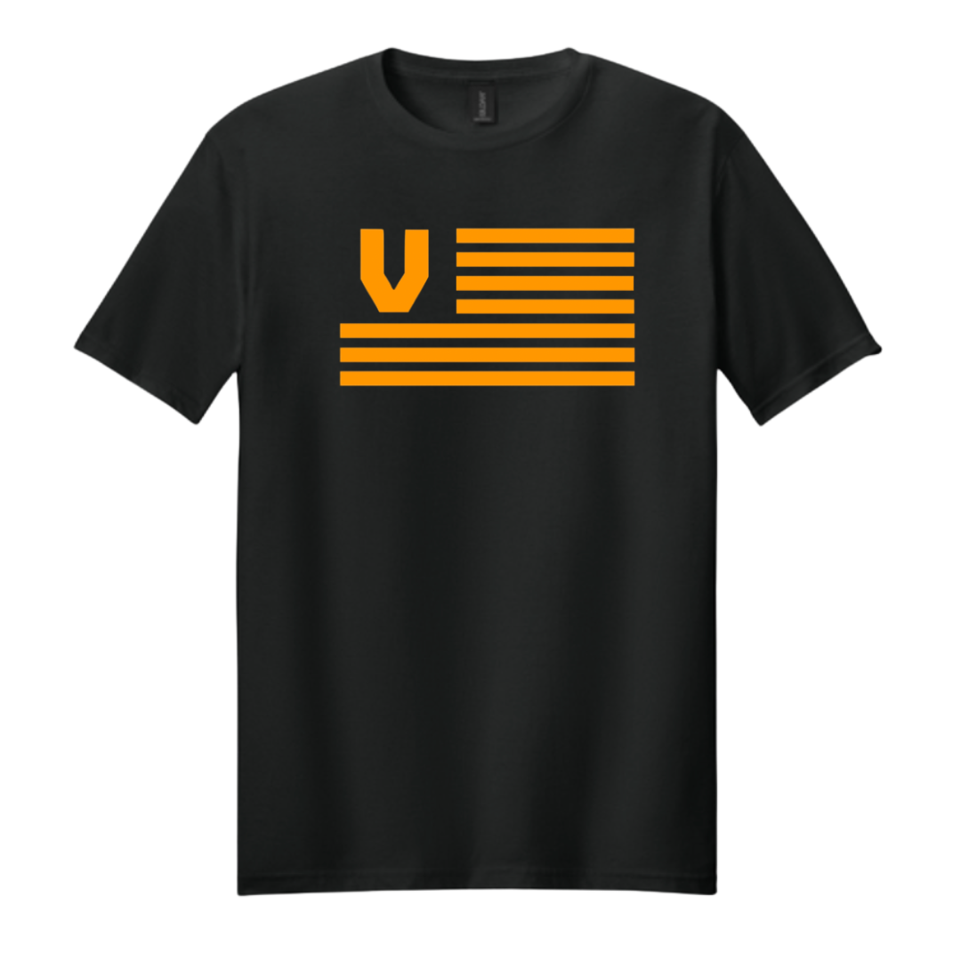 Virginia Vols Flag T-shirt Unisex Adult & Youth