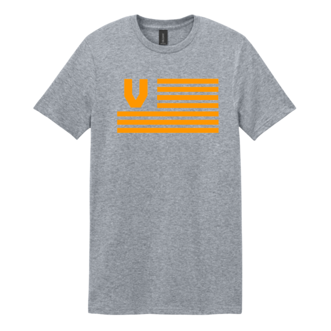 Virginia Vols Flag T-shirt Unisex Adult & Youth