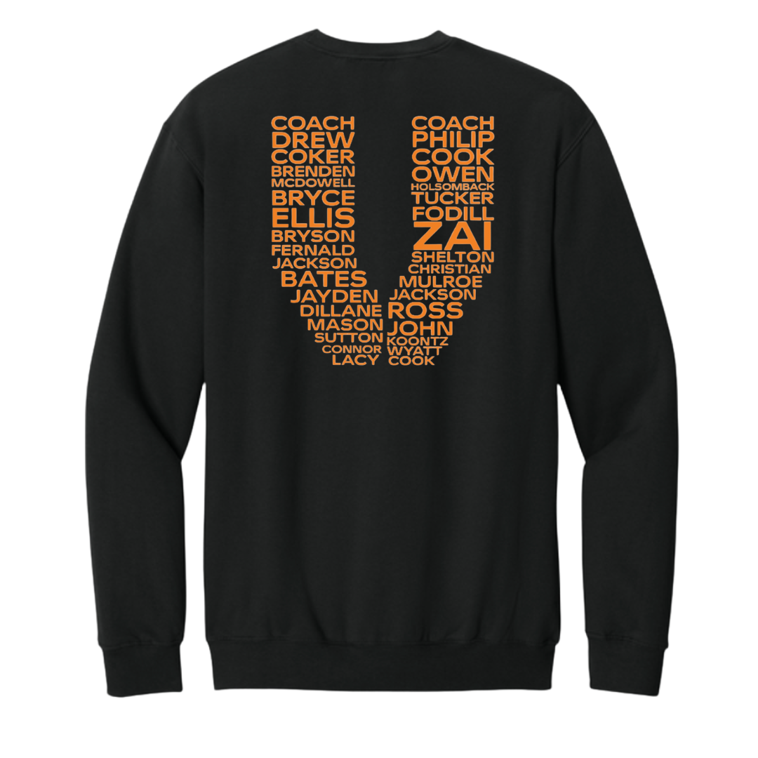 Virginia Vols Roster Unisex Adult Crewneck Sweatshirt