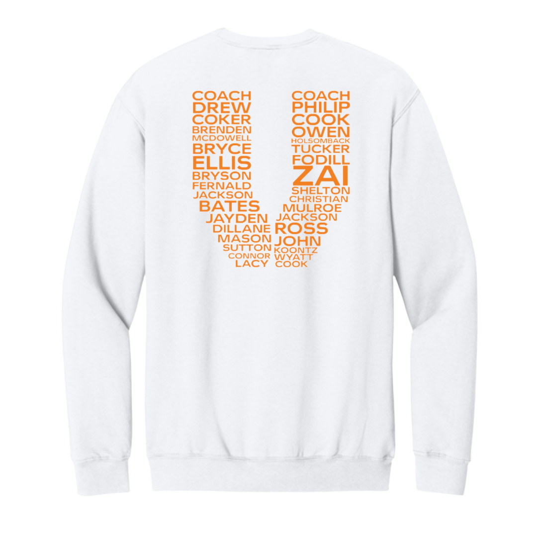 Virginia Vols Roster Unisex Adult Crewneck Sweatshirt