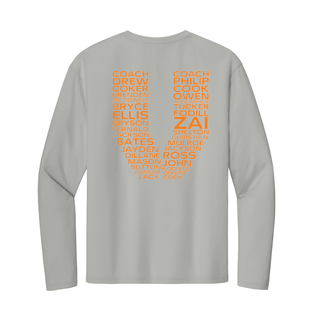 Virginia Vols Roster Performance Cooling Unisex Longsleeve Shirt
