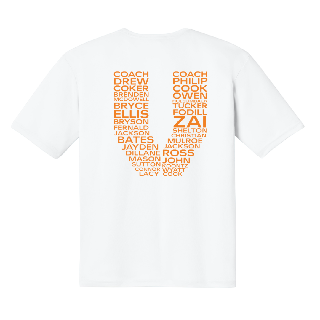 Virginia Vols Roster Performance Cooling Unisex T-shirt
