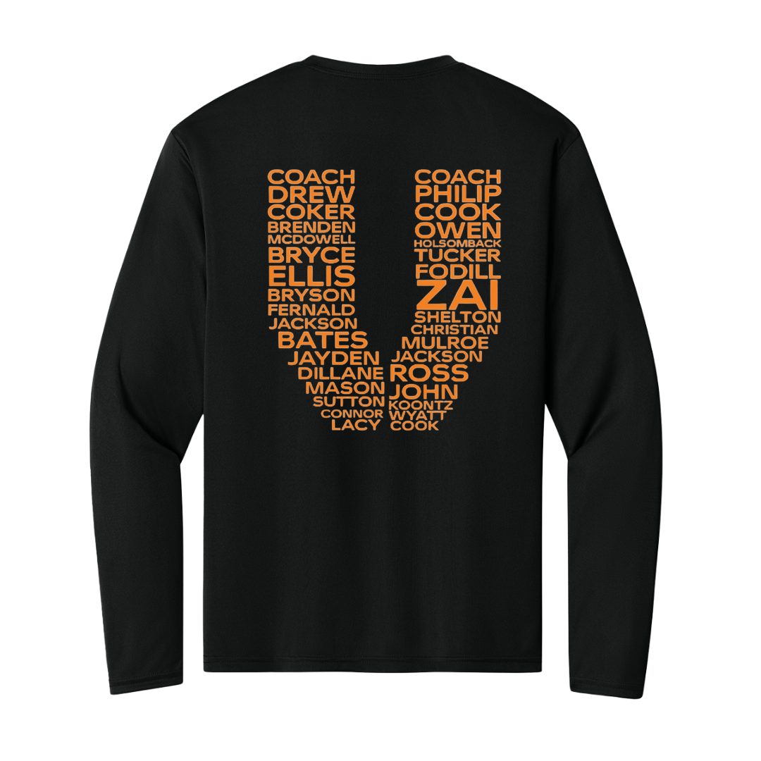 Virginia Vols Roster Performance Cooling Unisex Longsleeve Shirt