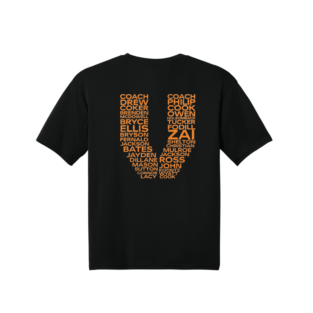 Virginia Vols Roster Performance Cooling Unisex T-shirt
