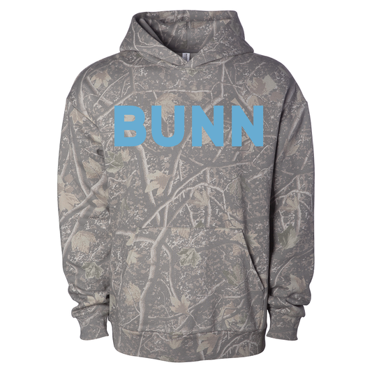 Camo Hoodie – Blue BUNN Logo