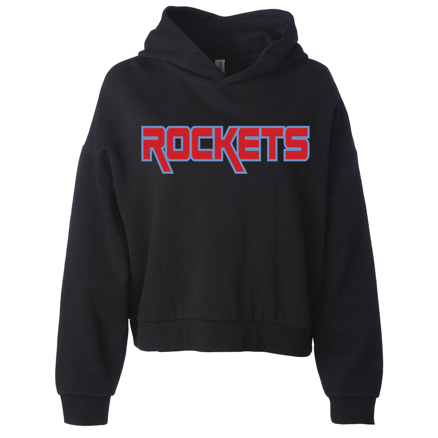 Rockets Blue & Red Crop Hoodie