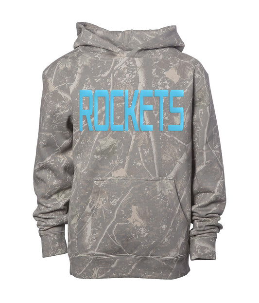 ROCKETS Woodland Camo Midweight Hoodie