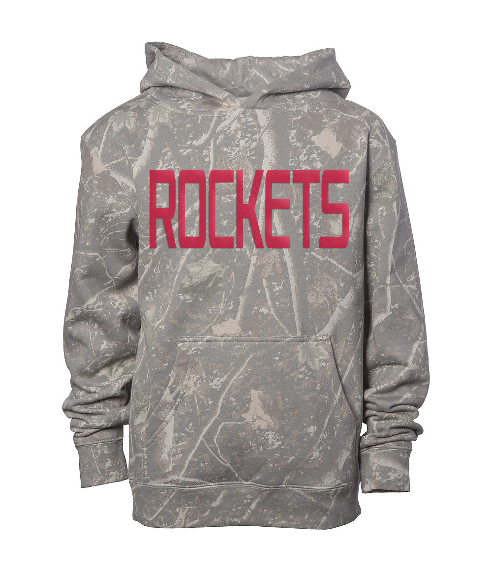 ROCKETS Woodland Camo Midweight Hoodie