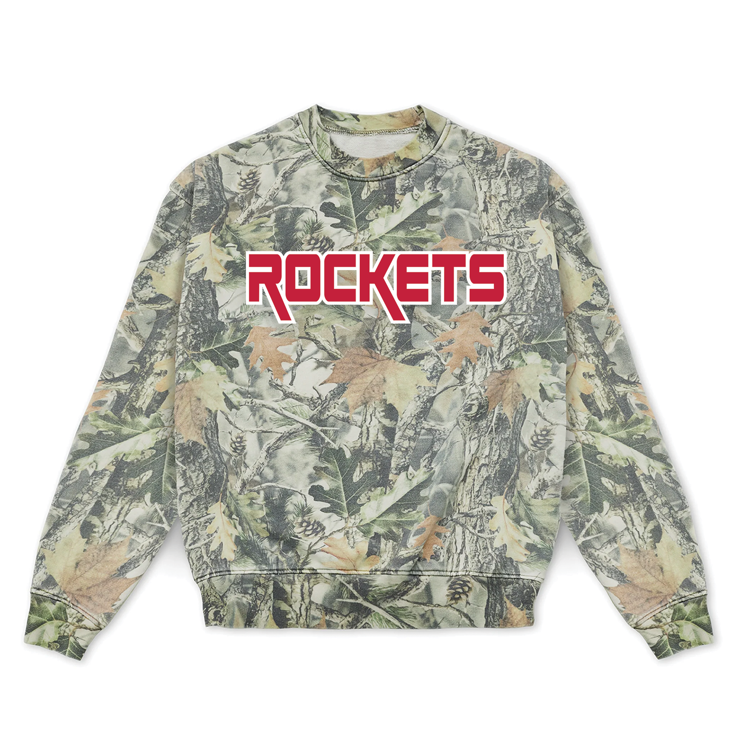Wood Camo Heavy Crew 15 oz