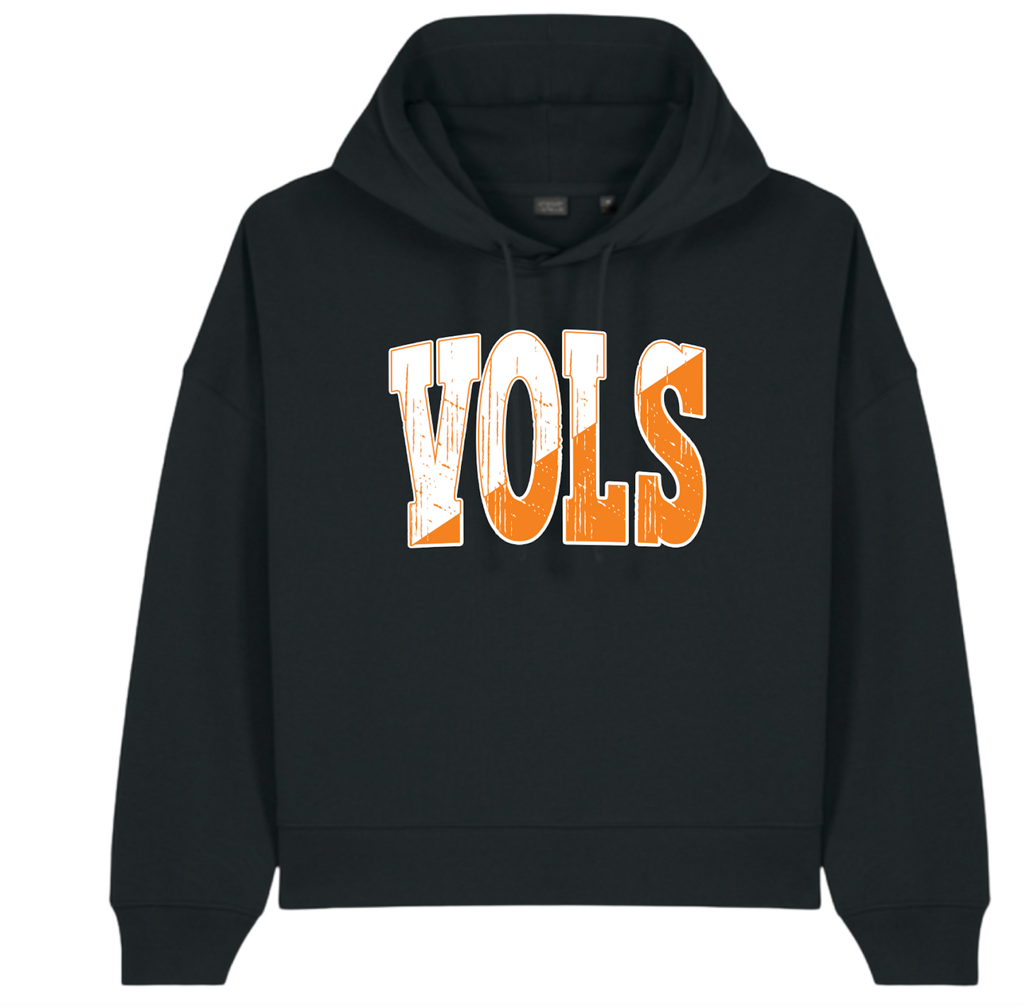 Vols Distressed Orange & White Logo Stanley/Stella® Women’s Stella Nora Hooded Sweatshirt