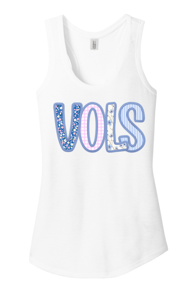 Vols Blue & Pink Logo District® Women’s Perfect Tri® Racerback Tank