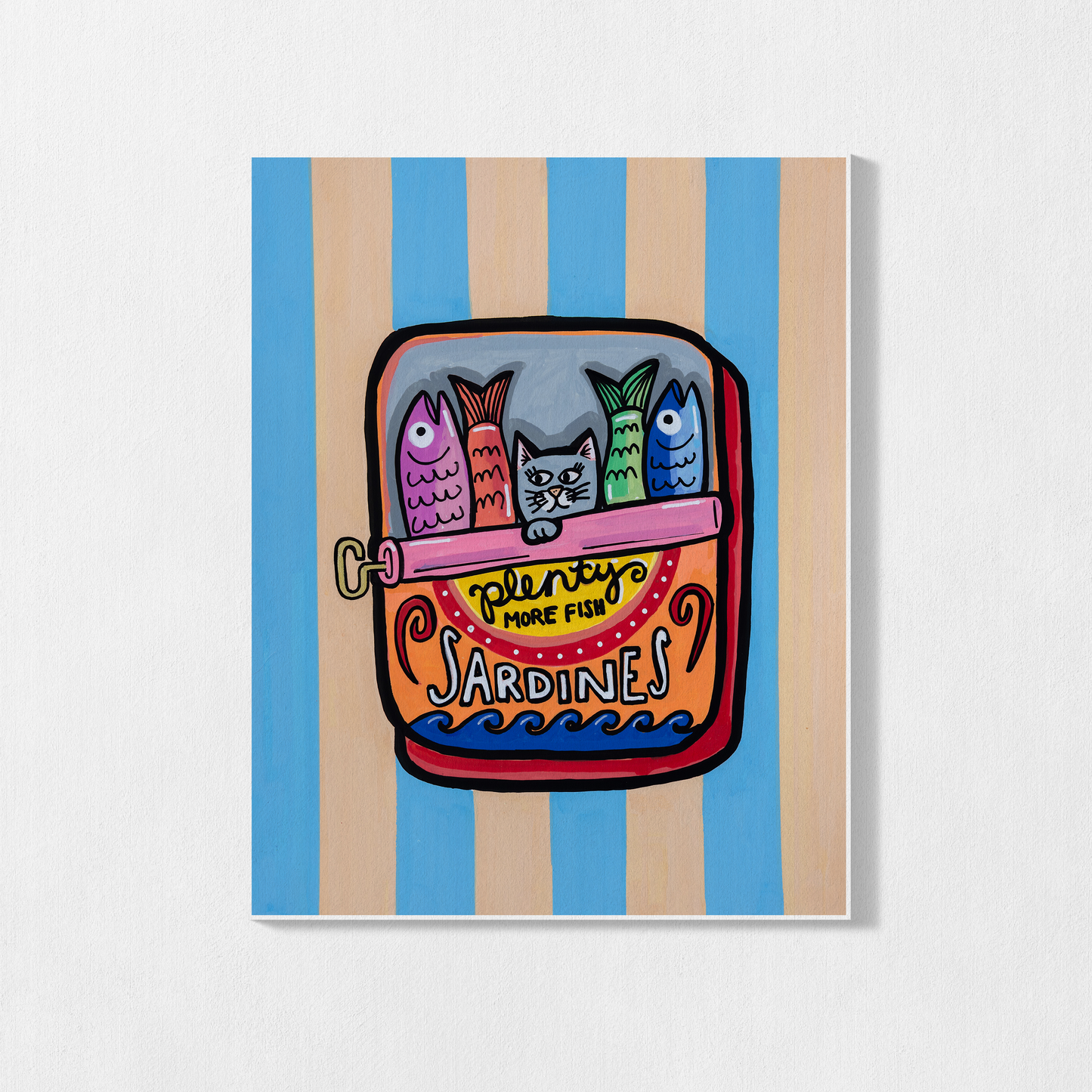 Whiskers & Sardines- Fine Art Print