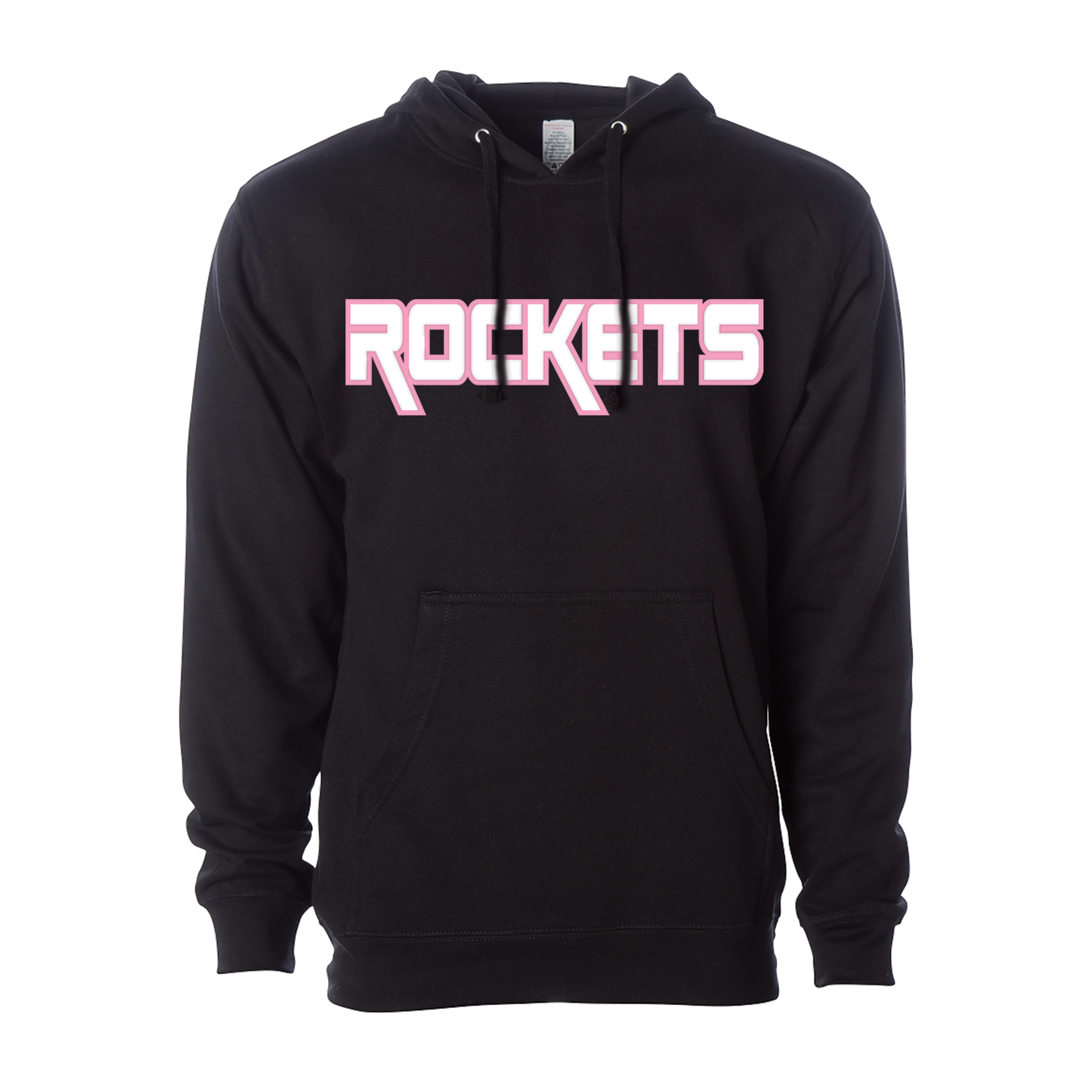 Rockets Bold Pink Outline Hoodie