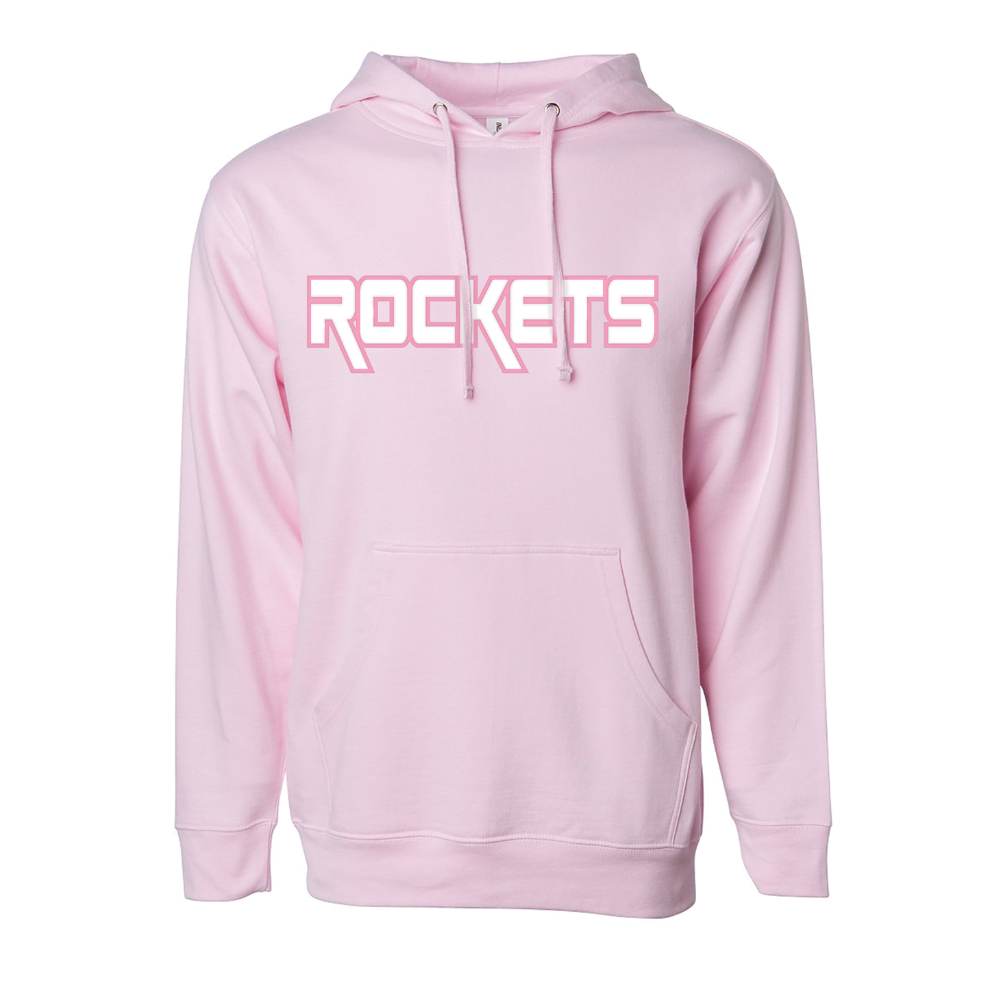 Rockets Bold Pink Outline Hoodie