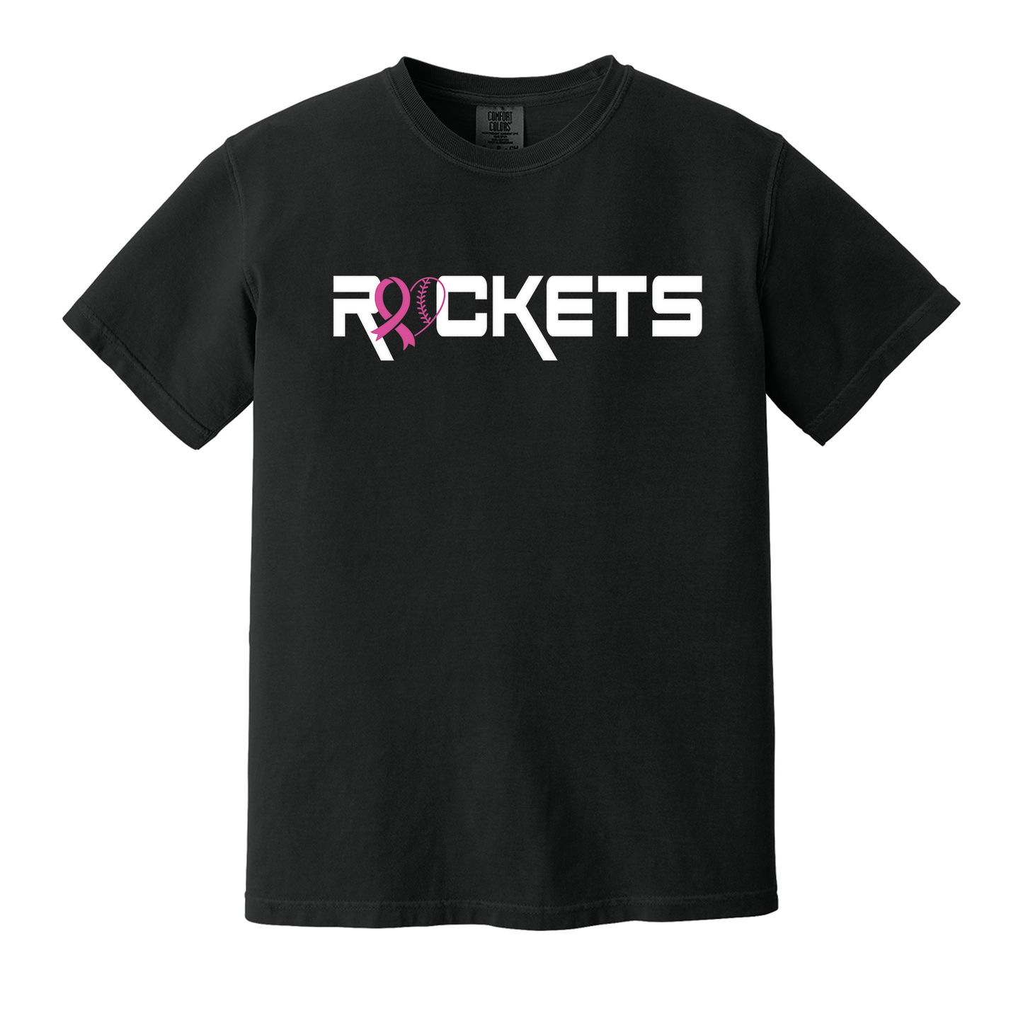 π Rockets Pink Ribbon Tee β Comfort Colors