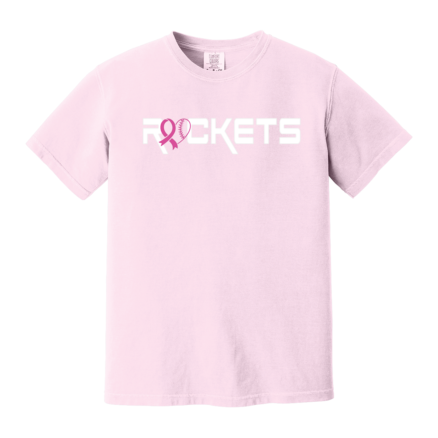 π Rockets Pink Ribbon Tee β Comfort Colors