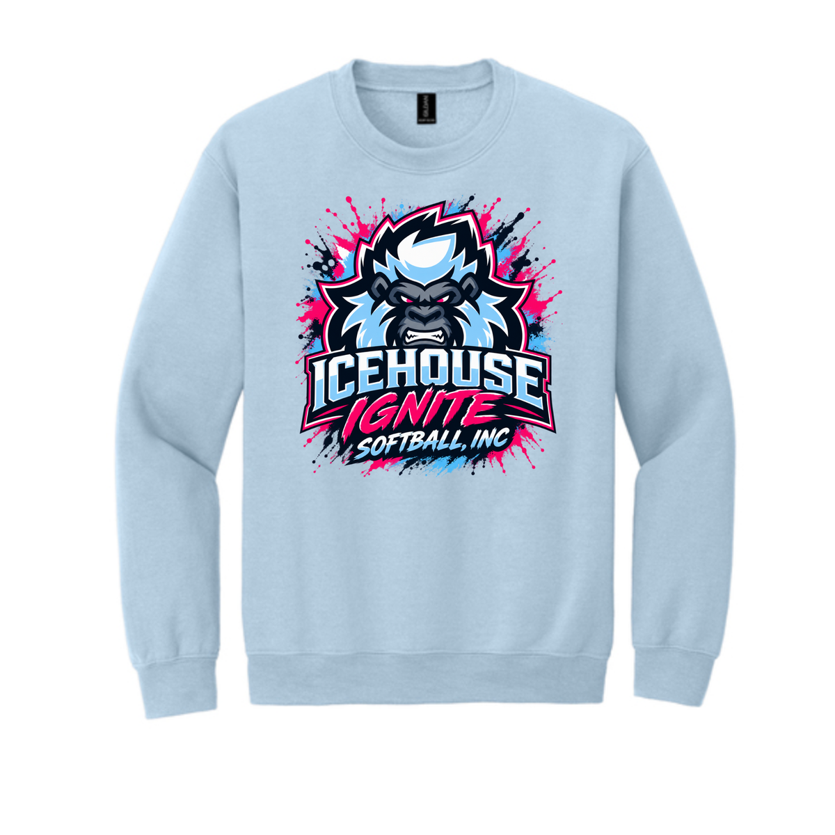Icehouse Ignite Softball Unisex Adult Crewneck Sweatshirt
