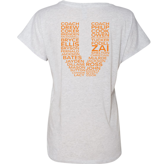 Virginia Vols Women's Scoopneck Roster T-shirt