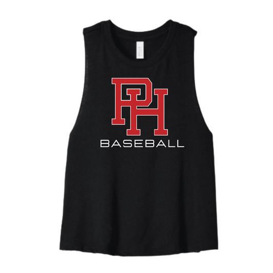 Women's Cropped PH Baseball Tank Top
