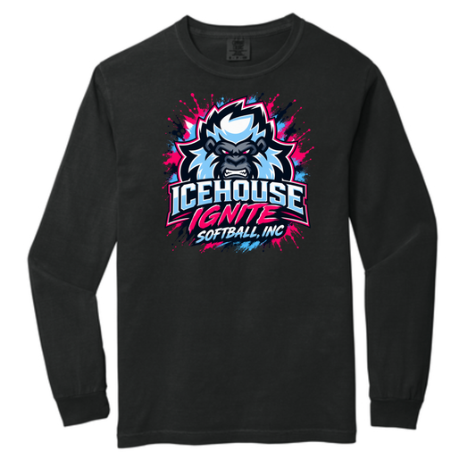 Icehouse Ignite Softball Unisex Comfort Color Longsleeve Shirt