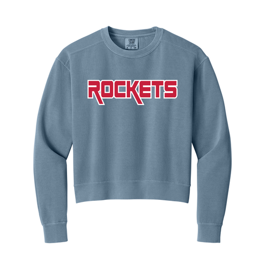 ROCKETS Women's Crop Crewneck