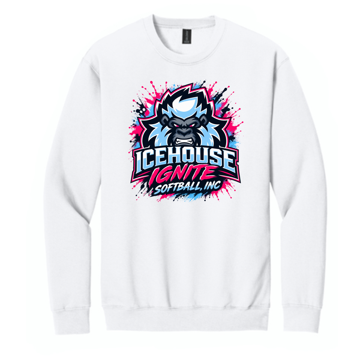 Icehouse Ignite Softball Unisex Adult Crewneck Sweatshirt