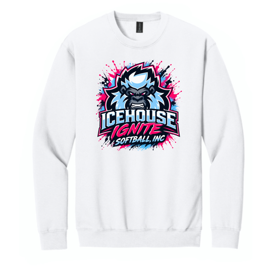 Icehouse Ignite Softball Unisex Adult Crewneck Sweatshirt