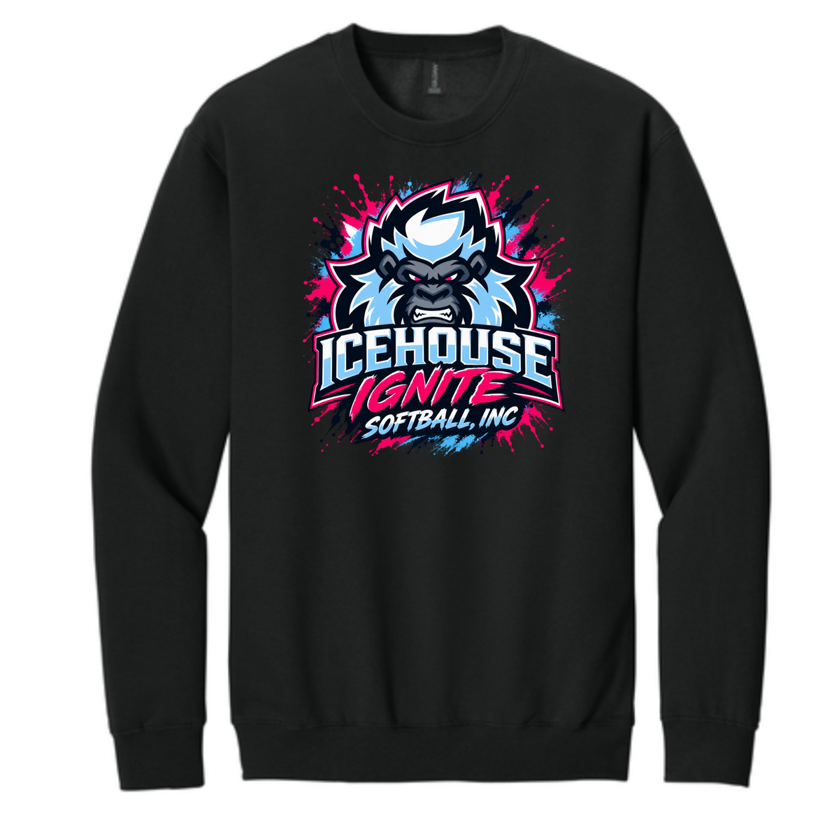 Icehouse Ignite Softball Unisex Adult Crewneck Sweatshirt