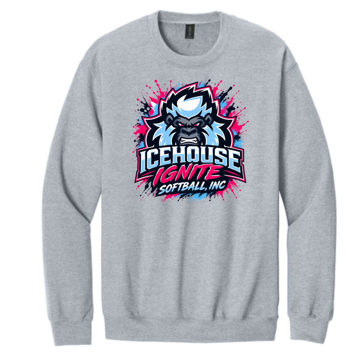 Icehouse Ignite Softball Unisex Adult Crewneck Sweatshirt