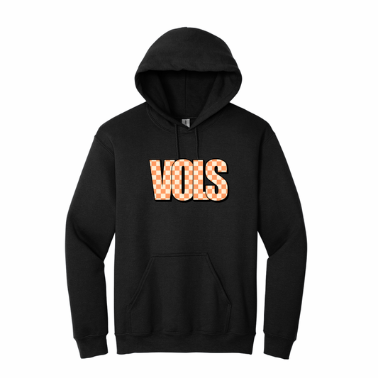 Vols Checkered Logo Unisex Adult Hoodie