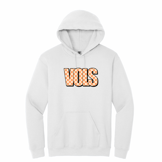 Vols Checkered Logo Unisex Adult Hoodie