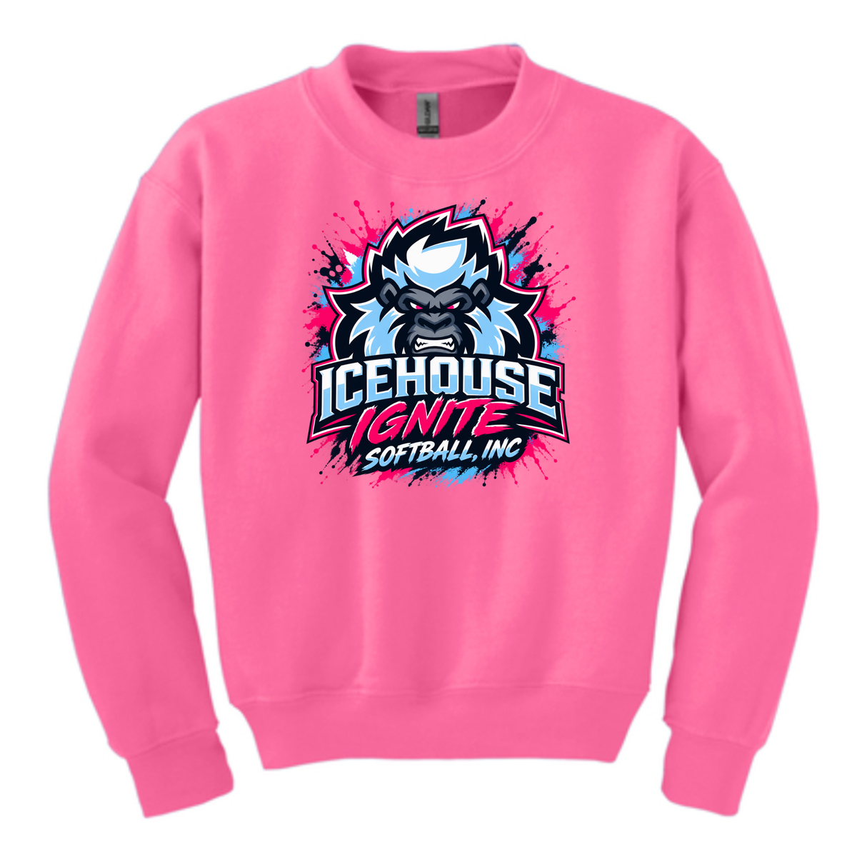 Icehouse Ignite Softball Unisex Adult Crewneck Sweatshirt