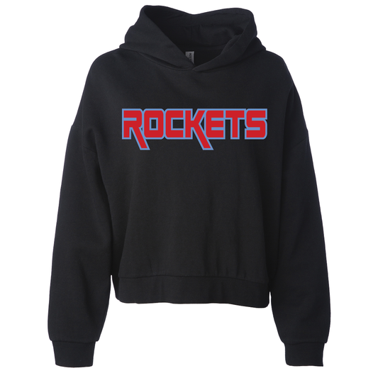 Rockets Blue & Red Crop Hoodie
