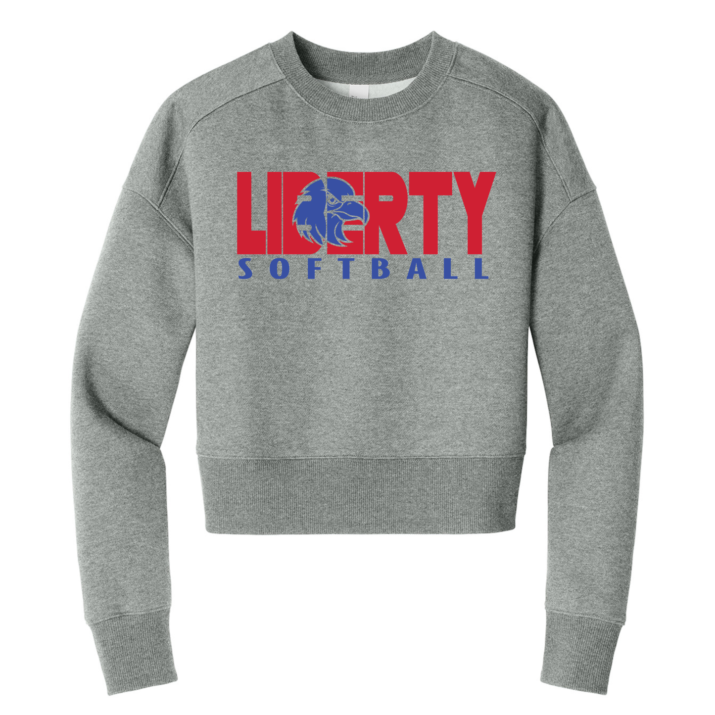 Liberty Softball District® Women’s Perfect Weight® Fleece Cropped Crew
