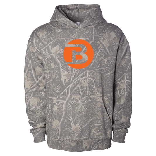 Camo Hoodie – Orange BUNN Logo