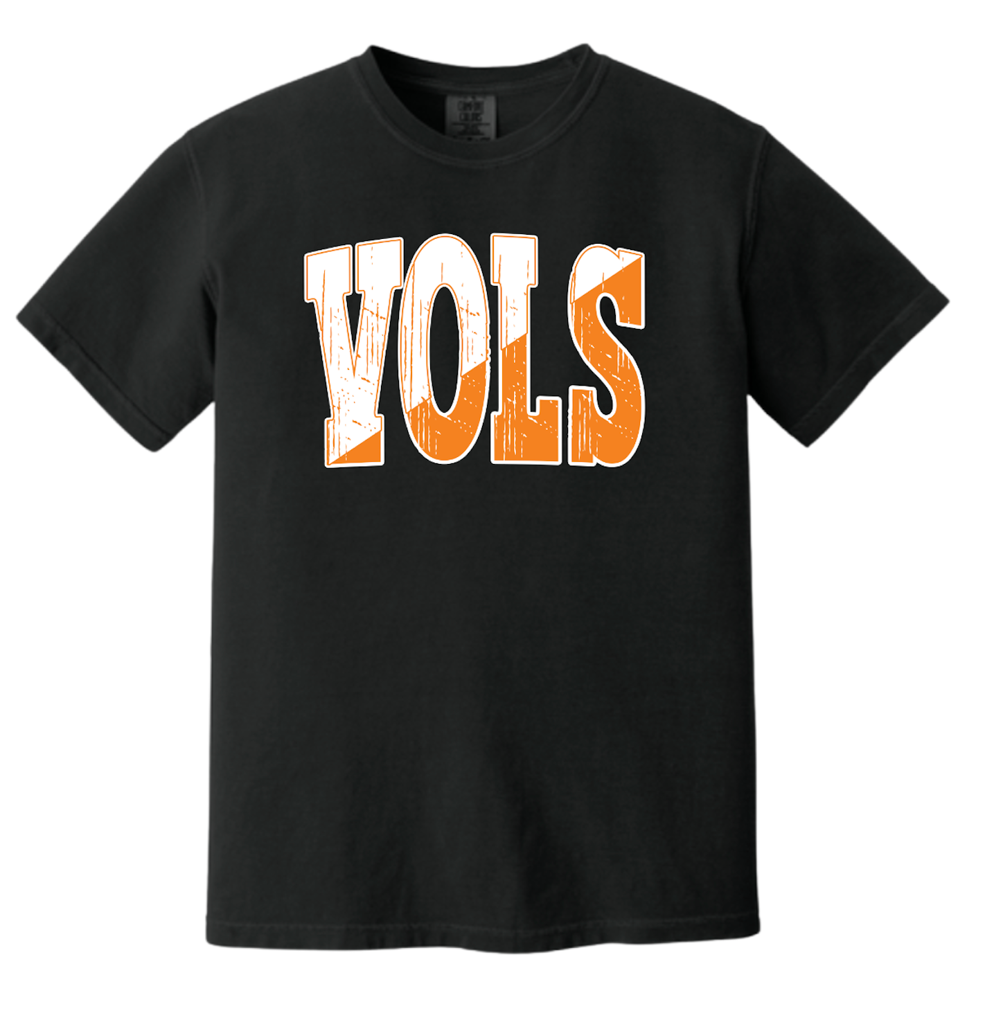 Vols Distressed Orange & White Logo Comfort Colors® Tshirt