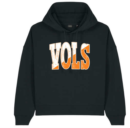 Vols Distressed Orange & White Logo Stanley/Stella® Women’s Stella Nora Hooded Sweatshirt