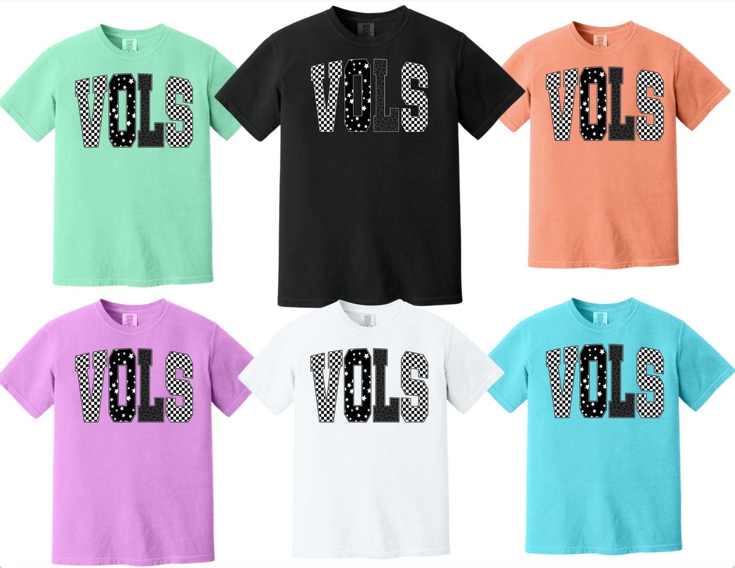 Vols Black & White Logo Comfort Colors® Tshirt
