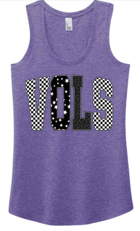 Vols Black & White Logo District® Women’s Perfect Tri® Racerback Tank