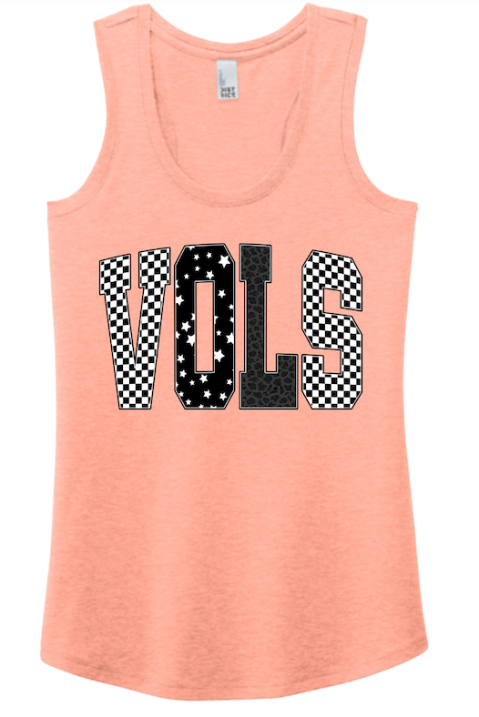 Vols Black & White Logo District® Women’s Perfect Tri® Racerback Tank