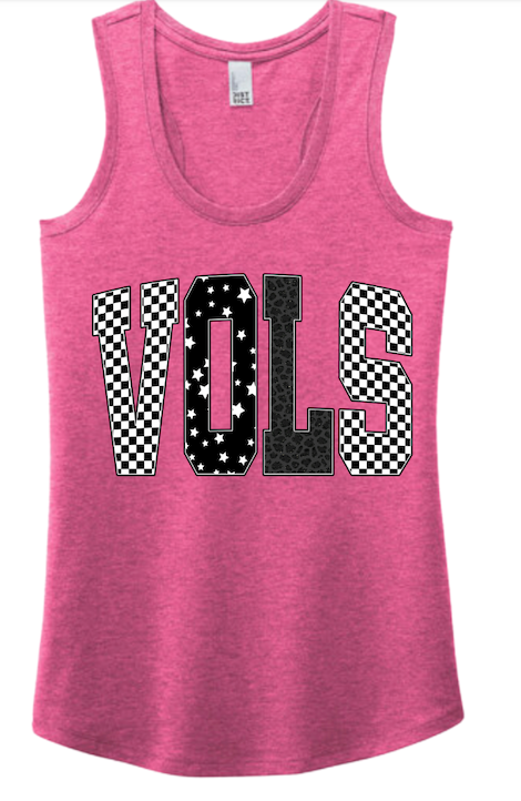 Vols Black & White Logo District® Women’s Perfect Tri® Racerback Tank