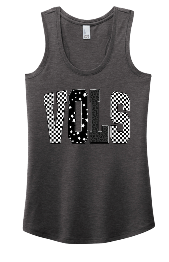 Vols Black & White Logo District® Women’s Perfect Tri® Racerback Tank