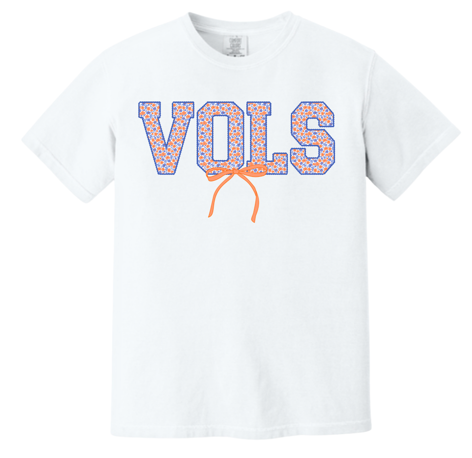 Vols Blue and Orange Flower Logo Comfort Colors® Tshirt