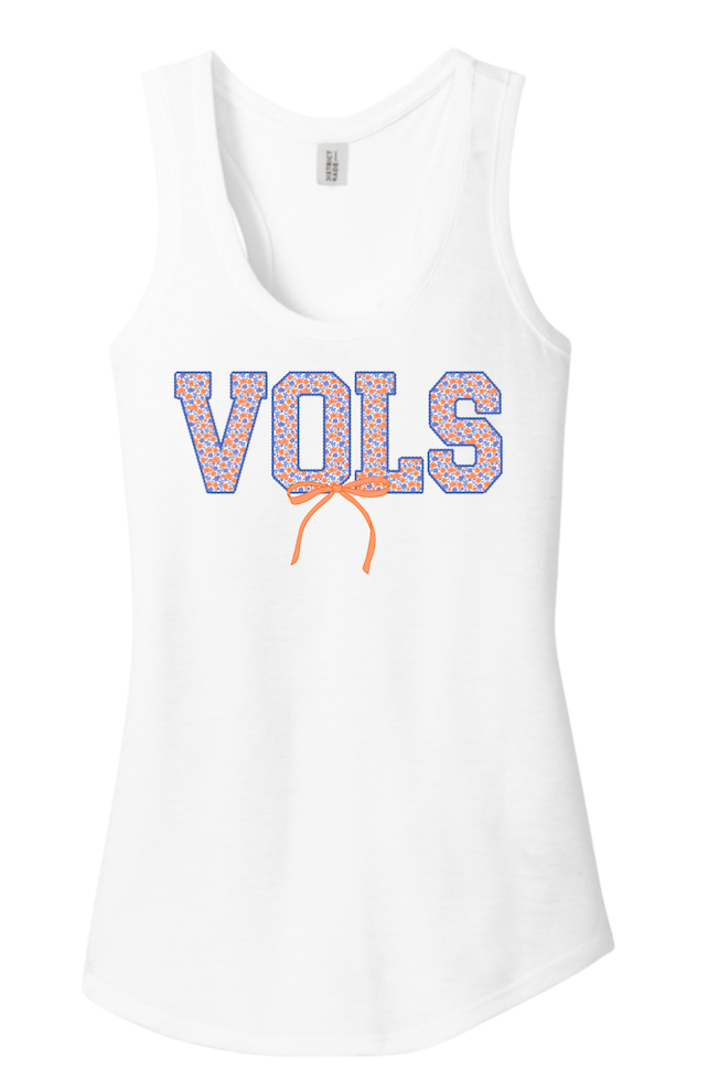 Vols Blue and Orange Flower Logo District® Women’s Perfect Tri® Racerback Tank