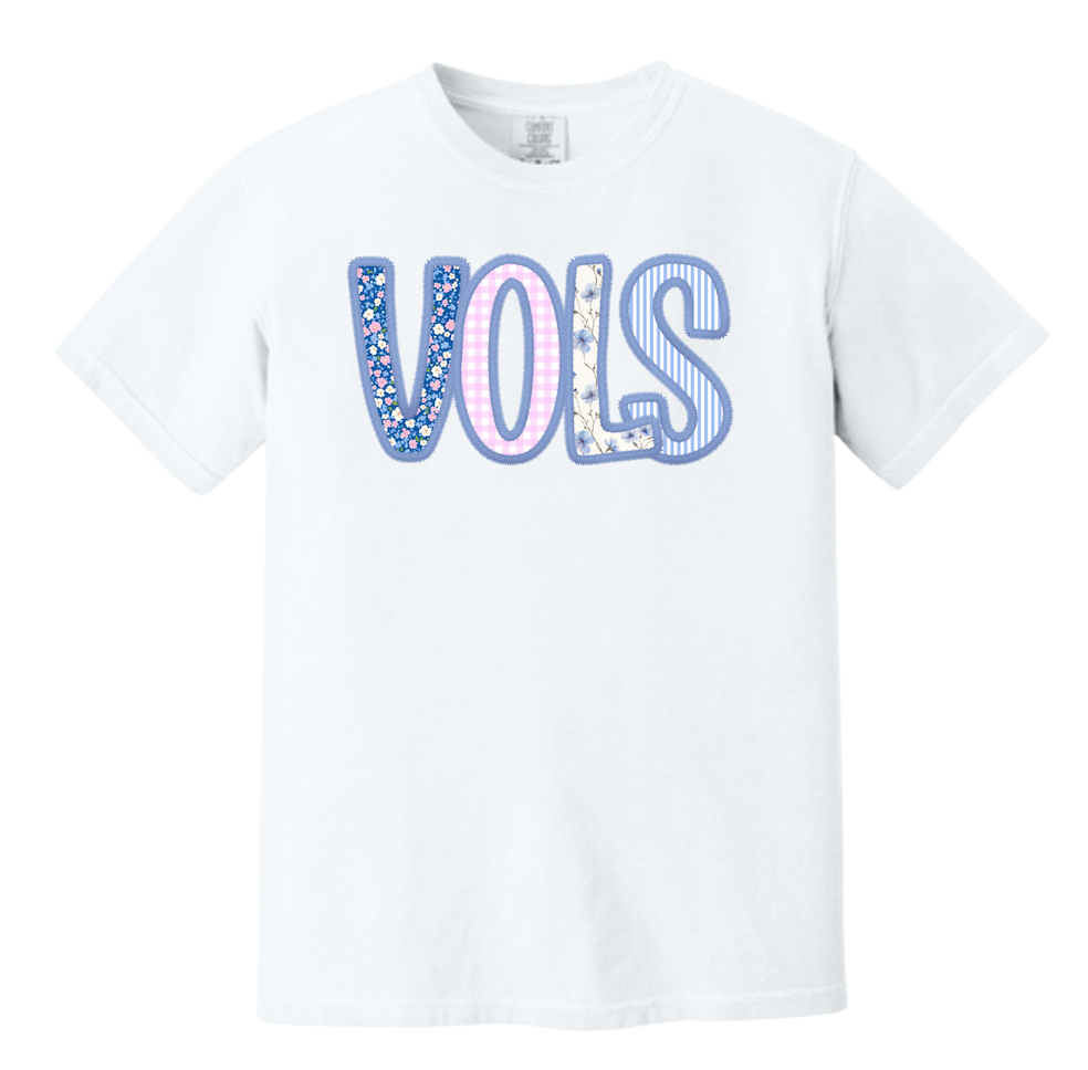 Vols Blue & Pink Logo Comfort Colors® Tshirt