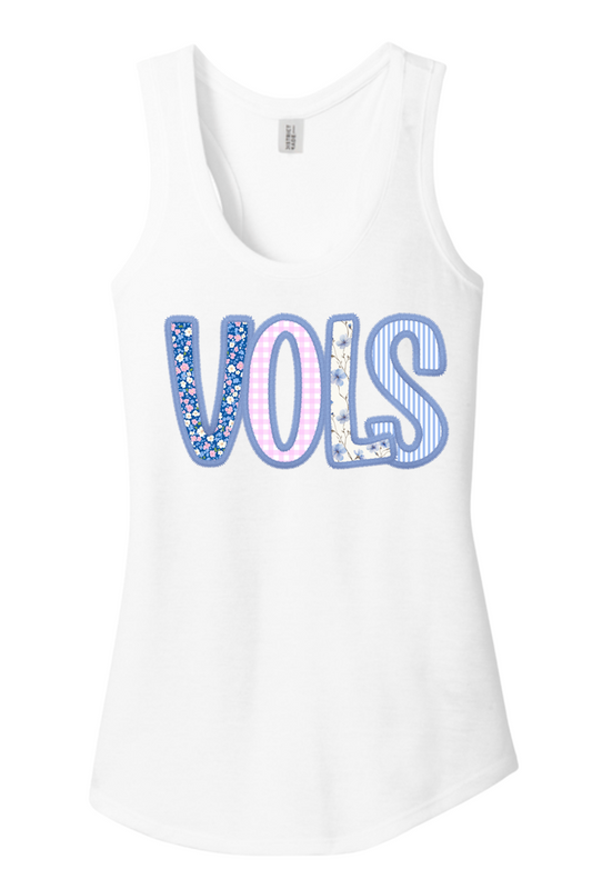 Vols Blue & Pink Logo District® Women’s Perfect Tri® Racerback Tank