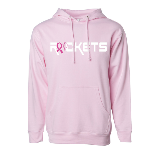 🎀 Rockets Pink Ribbon Hoodie