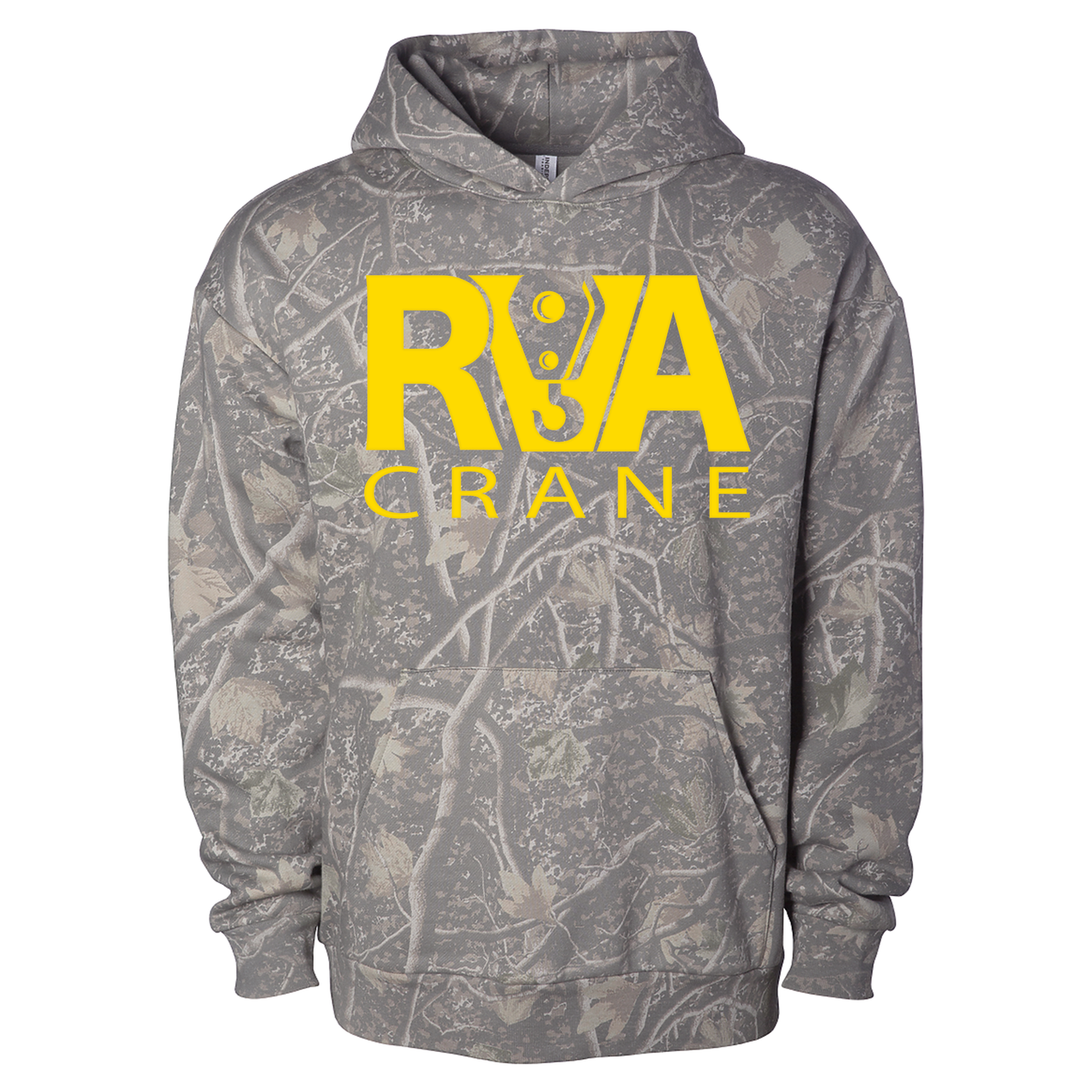 Camo Hoodie – RVA Crane Logo